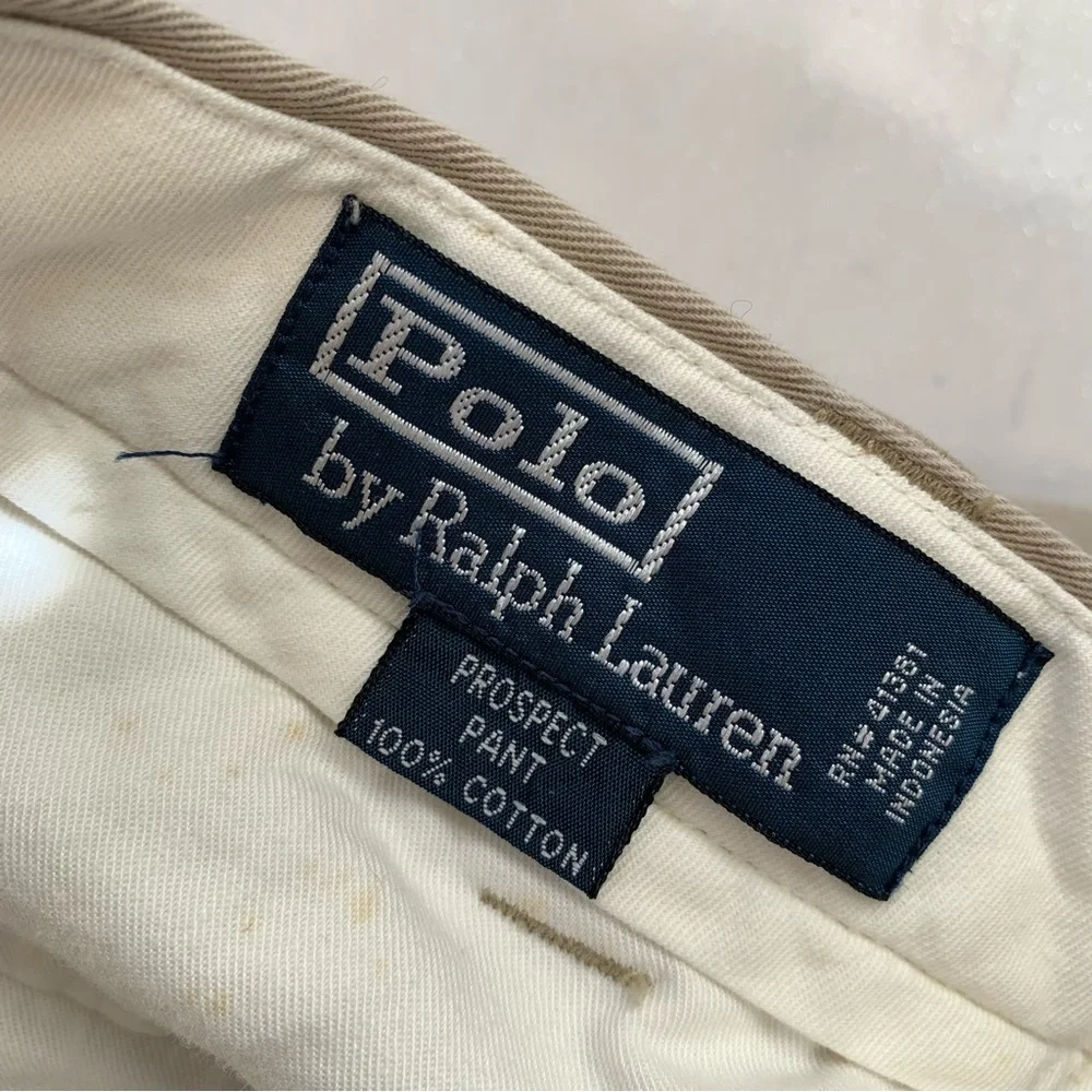 Polo Ralph Lauren‎  Prospect Pants Men  Chino Neutral Tan  36x30 measures 34x29